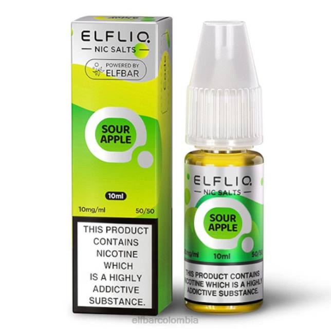 B802169 elfbar elfliq sales nic - manzana ácida - 10ml-10 mg/ml clásico