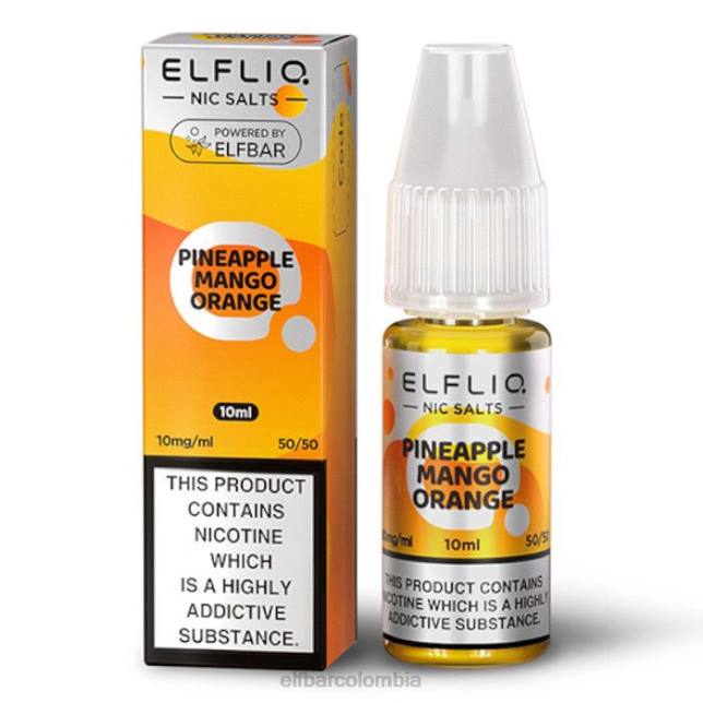 B802174 elfbar elfliq sales nic - piña mango naranja - 10ml-20 mg/ml clásico