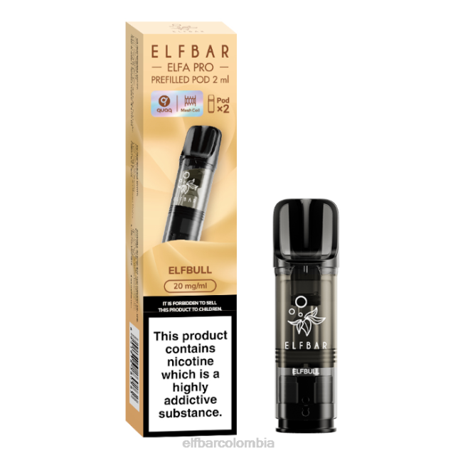 B802101 elfbar elfa pro cápsulas precargadas - 20 mg - paquete de 2 elfo turbo