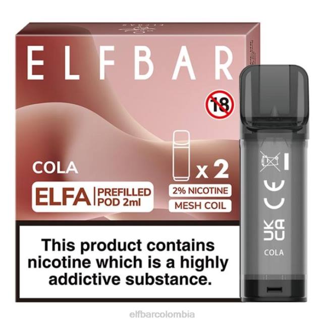 B802109 cápsula precargada elfbar elfa - 2 ml - 20 mg (paquete de 2) reajuste salarial