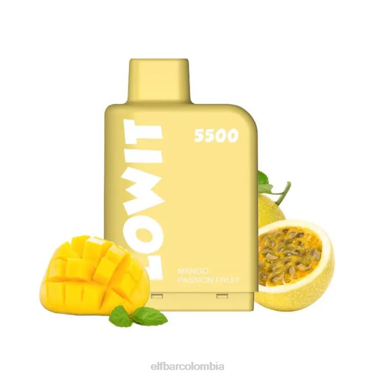 ELFBAR vaina precargada lowit 5500 inhalaciones 2% nic 48D46146 mango maracuyá