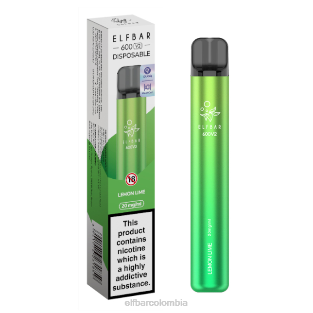 B80215 Vaporizador desechable elfbar 600v2 - 20 mg Lima Limon