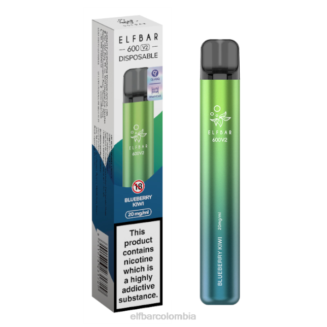 B80223 Vaporizador desechable elfbar 600v2 - 20 mg kiwi de arándanos