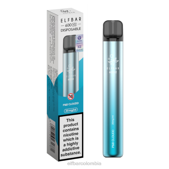 B80225 Vaporizador desechable elfbar 600v2 - 20 mg nube p&b