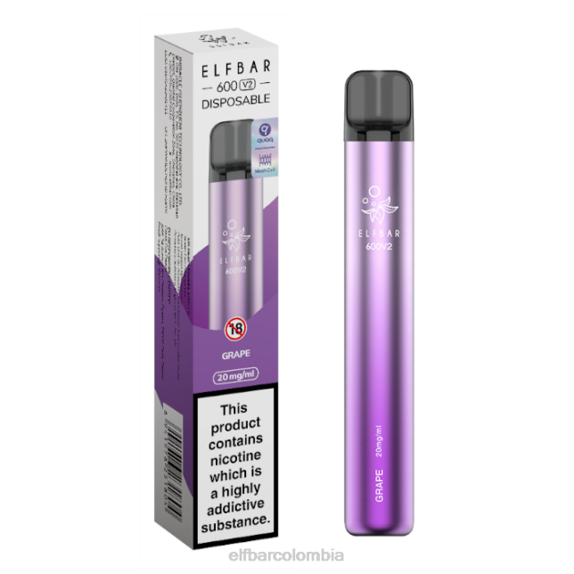 B8022 Vaporizador desechable elfbar 600v2 - 20 mg uva