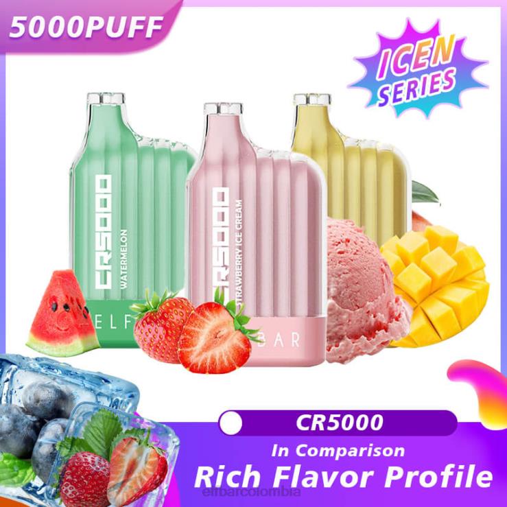 ELFBAR Serie de hielo vape cr5000 desechable de mejor sabor 48D4620 hielo de durazno