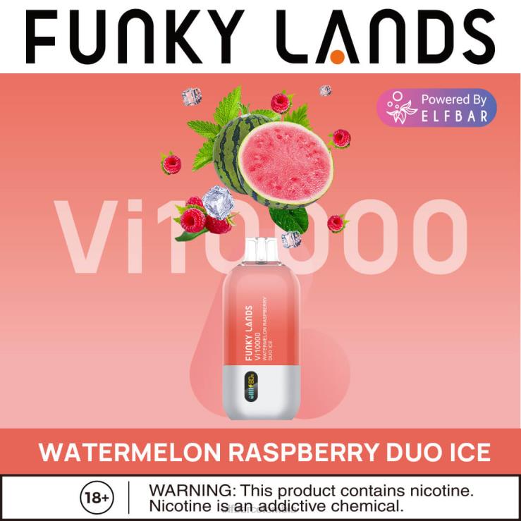 ELFBAR funky lands mejor sabor vape desechable vi10000 serie helada 48D46152 sandía frambuesa dúo hielo