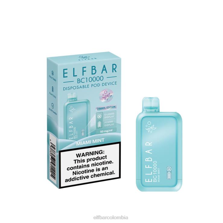 ELFBAR vape desechable nuevo bc10000 10000puffs 48D4652 menta de miami