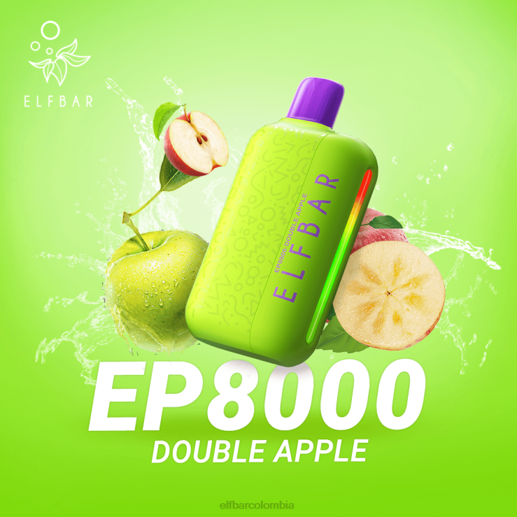 ELFBAR vape desechable nuevos soplos ep8000 48D4672 manzana doble