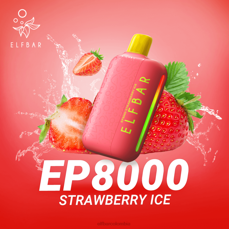 ELFBAR vape desechable nuevos soplos ep8000 48D4676 hielo de fresa